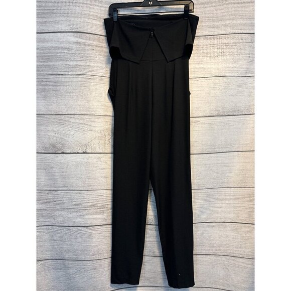 Kenzie Black Strapless Jumpsuit w/ Pockets Size S - Picture 3 of 3